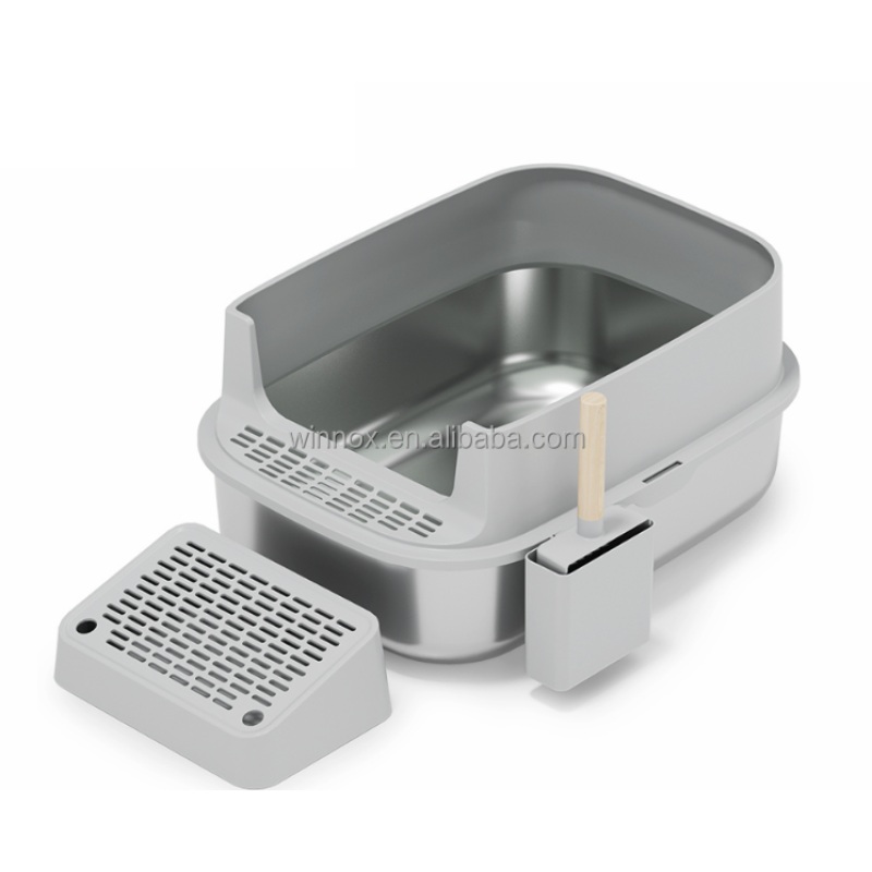 Kitty Litter Box Supplier - 20L Stainless Steel Easy Clean