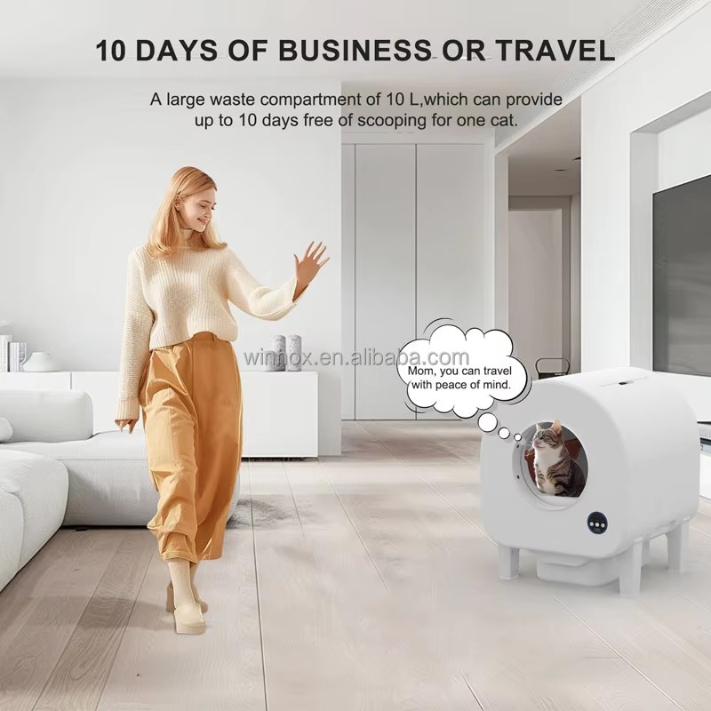 Cat Litter Box Factory - Low Noise 68L Self-Cleaning