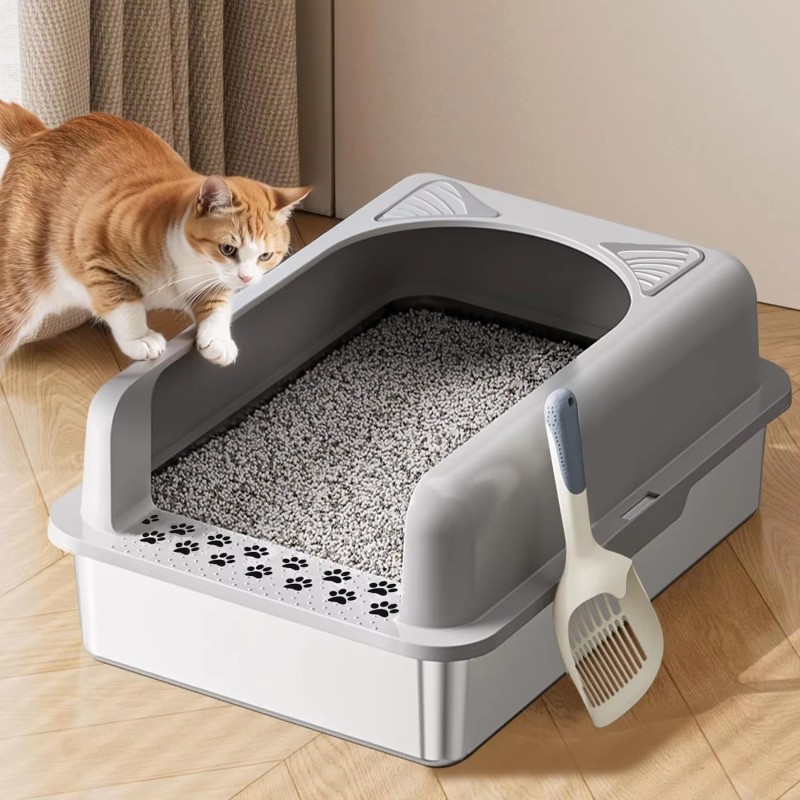 Cat Litter Box Manufacturer - Stainless Steel Odor-Free Lid