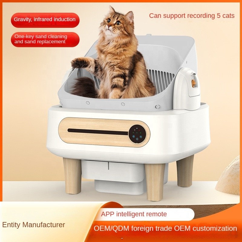 Cat Litter Box Supplier - APP Control Dual Safety Sensors