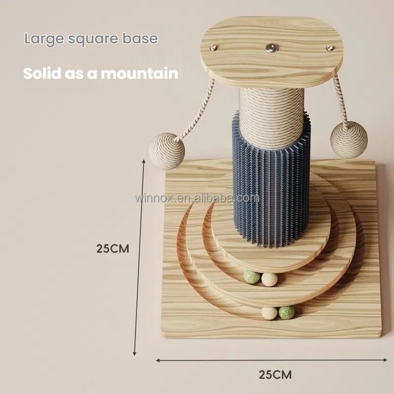 Cat Scratching Pole Manufacturer - Stable Wooden Sisal Rope