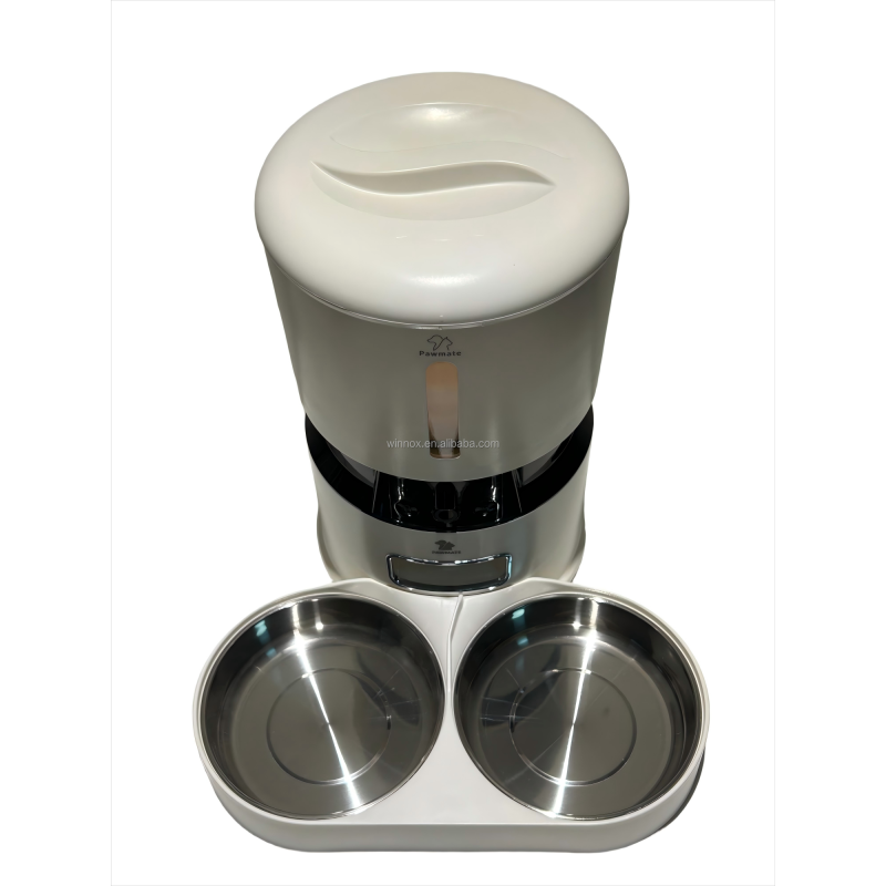 Pet Feeder Supplier - Double Bowl Automatic Stainless Steel