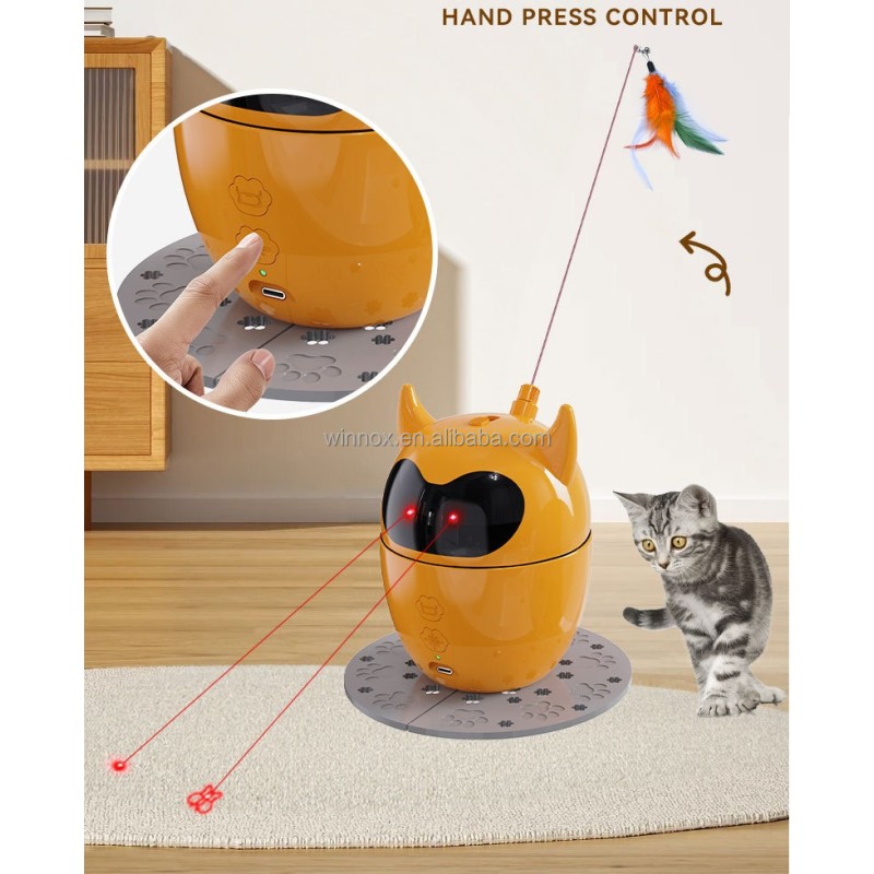 Cat Toy Manufacturer - 3 in 1 Self-amusement Laser Device