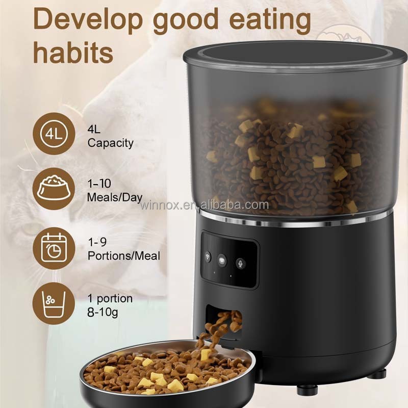 Pet Feeder Supplier - Tuya App Time Feeding Wifi Camera