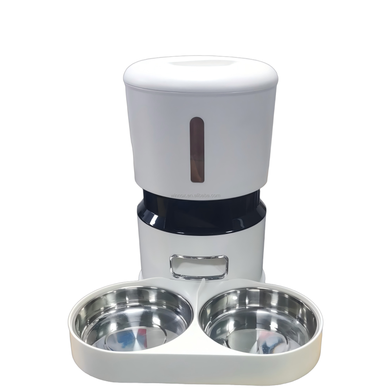 Pet Feeder Supplier - Double Bowl Automatic Stainless Steel