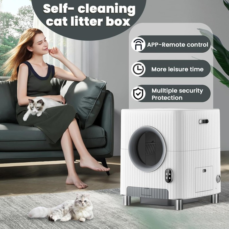 Smart Cat Toilet Supplier - Extra Large Self-cleaning Robot