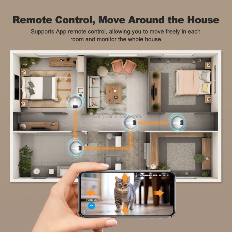 Pet Camera Factory - Mini Movable Battery-Powered AI