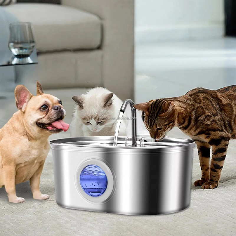 Pet Water Dispenser Manufacturer - 304 Stainless Steel 3.2L