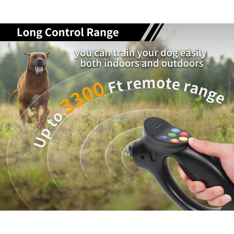 Dog Training Collar Supplier - 2in1 Waterproof Leash Shock