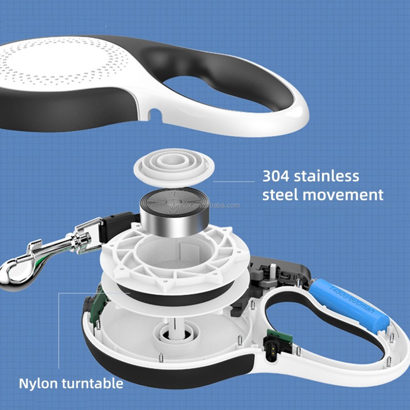 Dog Leash Supplier - Dual Retractable 5m LED Light
