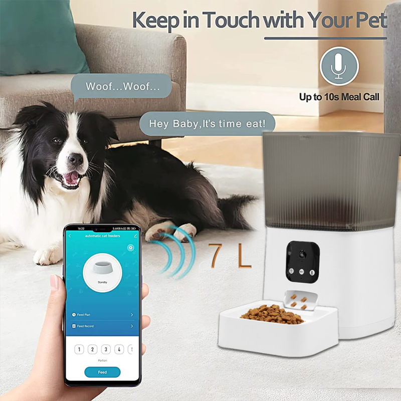 Pet Feeder Manufacturer - 7L Wifi Automatic App Control