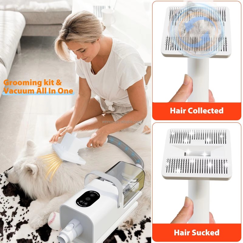 Pet Grooming Vacuum Supplier - 1100W Cordless Vacuum Blowing