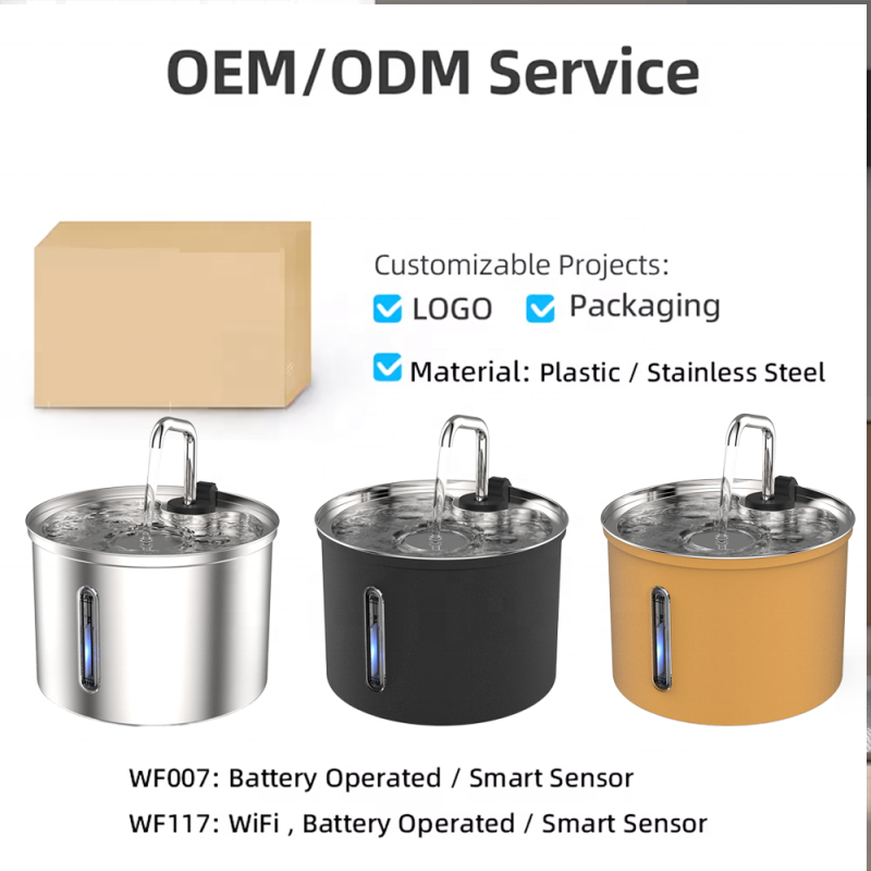 Pet Water Dispenser Manufacturer - 3L Rounded Portable Quiet