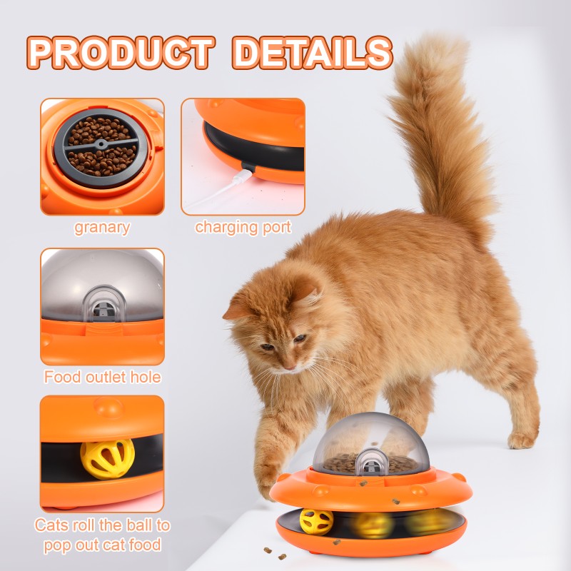 Dog Toy Factory - Rechargeable Slow Food Feeder UFO Shape