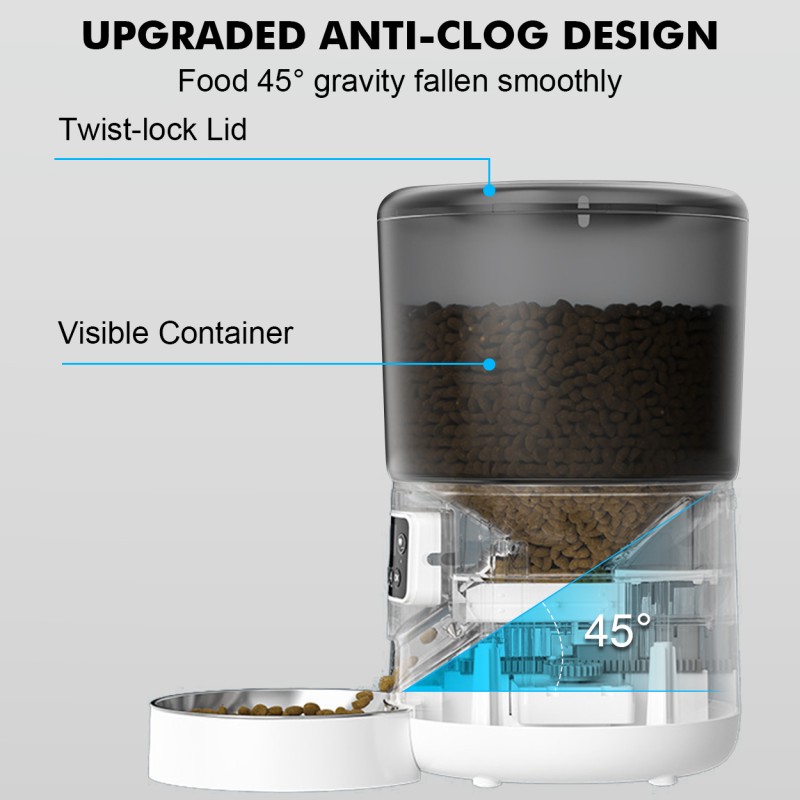 Pet Feeder Manufacturer - 4L Tuya App Control Wifi Camera