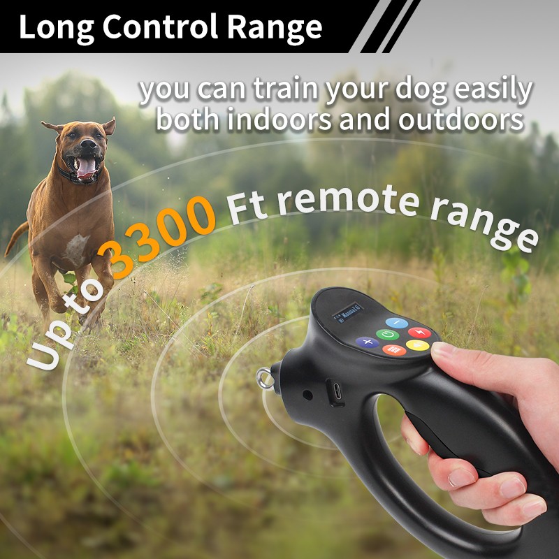 Dog Training Collar Factory - 2 in 1 Retractable Anti Bark