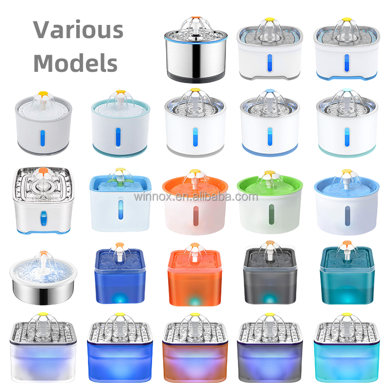 Pet Water Fountain Supplier - Portable Plastic Customizable