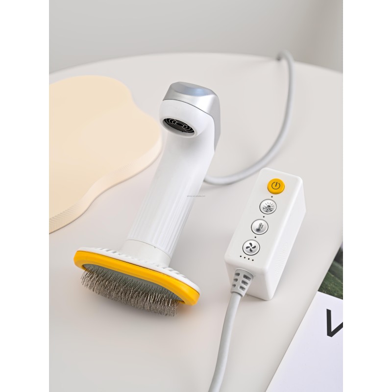 Pet Hair Dryer Supplier - 2-in-1 Comb Brush Gentle Cleaning