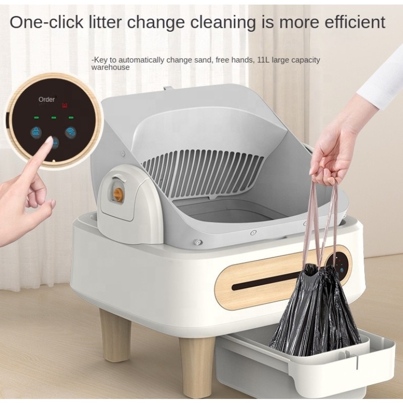 Cat Litter Box Supplier - APP Control Dual Safety Sensors