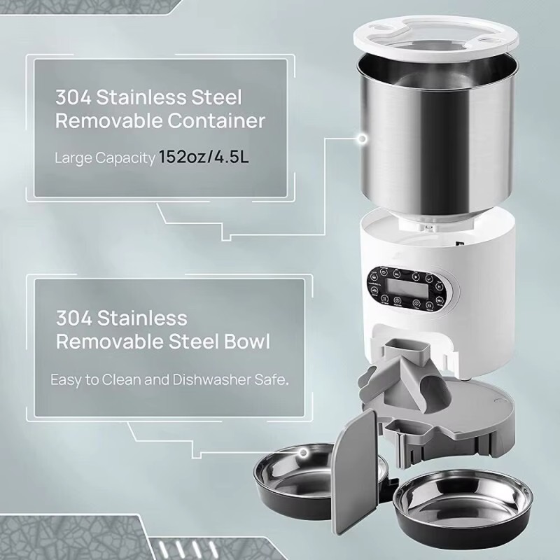 Pet Feeder Factory - 3L 4.5L 2-channel Double Bowl