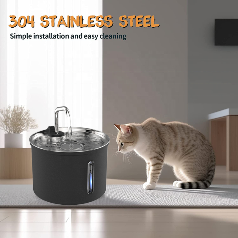 Pet Water Dispenser Manufacturer - 3L Rounded Portable Quiet