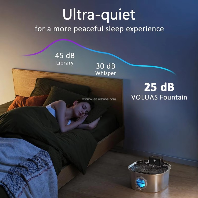 Pet Water Fountain Manufacturer - 3.2L Stainless Steel 4200mah