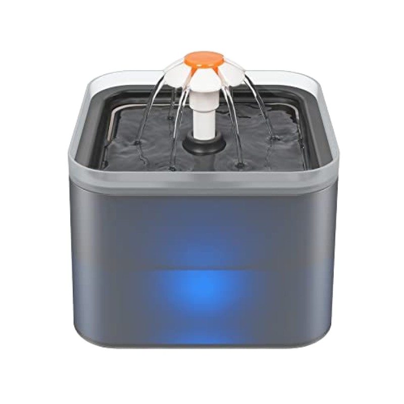 Pet Water Feeder Factory - 2L Translucent Filtered Fountain