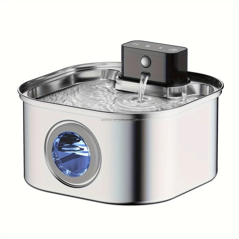Pet Water Fountain Manufacturer - 3.2L Stainless Steel 4200mah