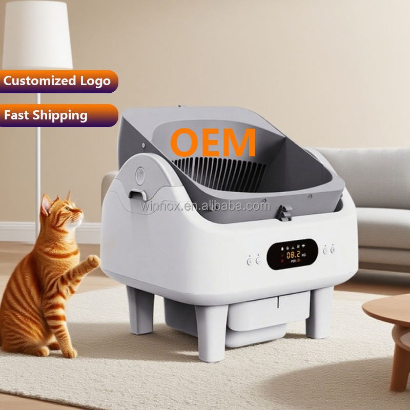 Cat Litter Box Manufacturer - Open-Top APP Control Self Cleaning
