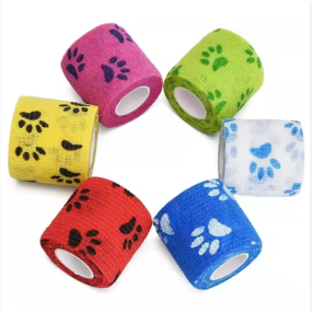 Pet Cohesive Gauze Factory - Self-Adhesive Non-Woven Leg Paws Wounds