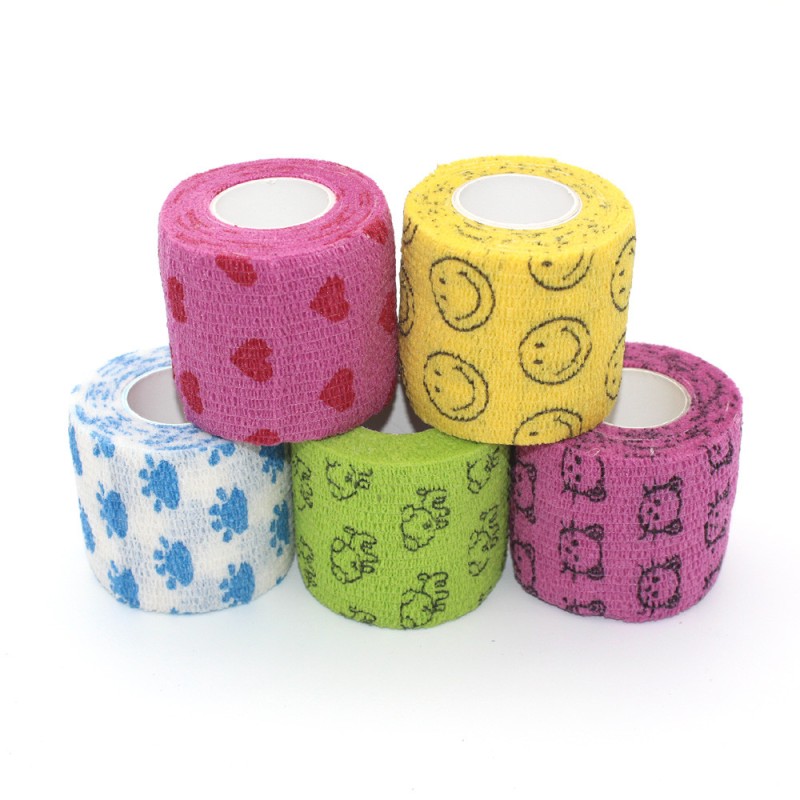 First Aid Vet Tape Factory - OEM Colorful Self Adhesive Cohesive Wrap