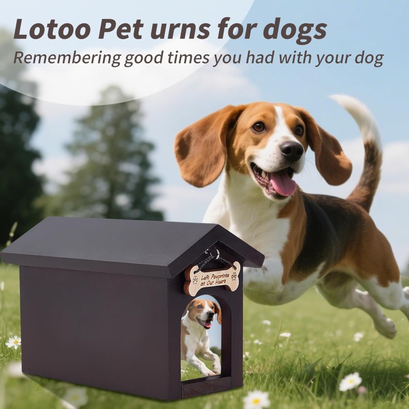 Pet Urn Factory - Wooden Memory Box with Photo Frame