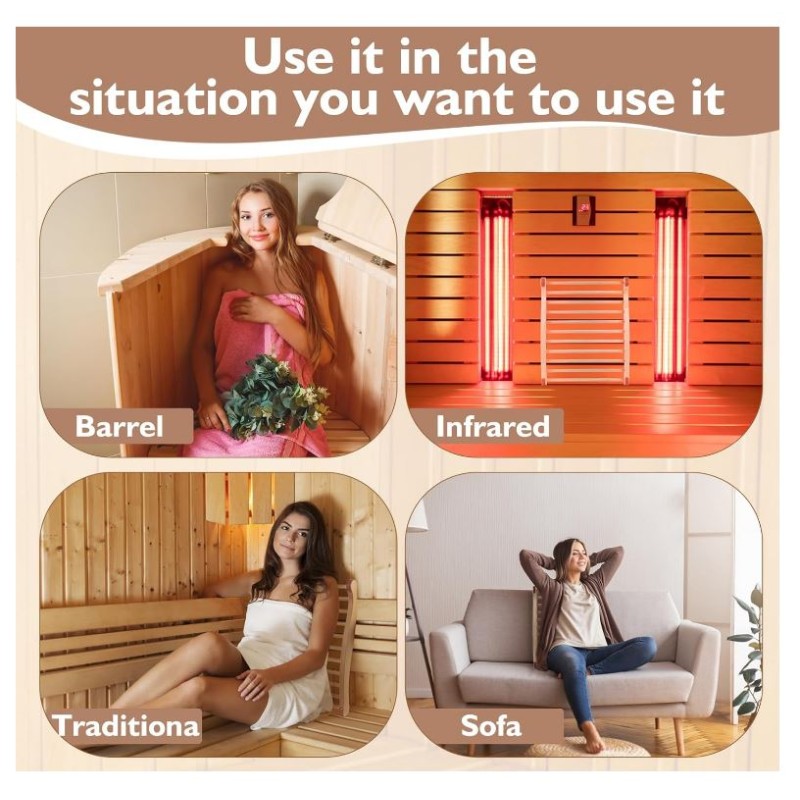 Sauna Chair Supplier - Custom Wooden Backrest S Shape Design