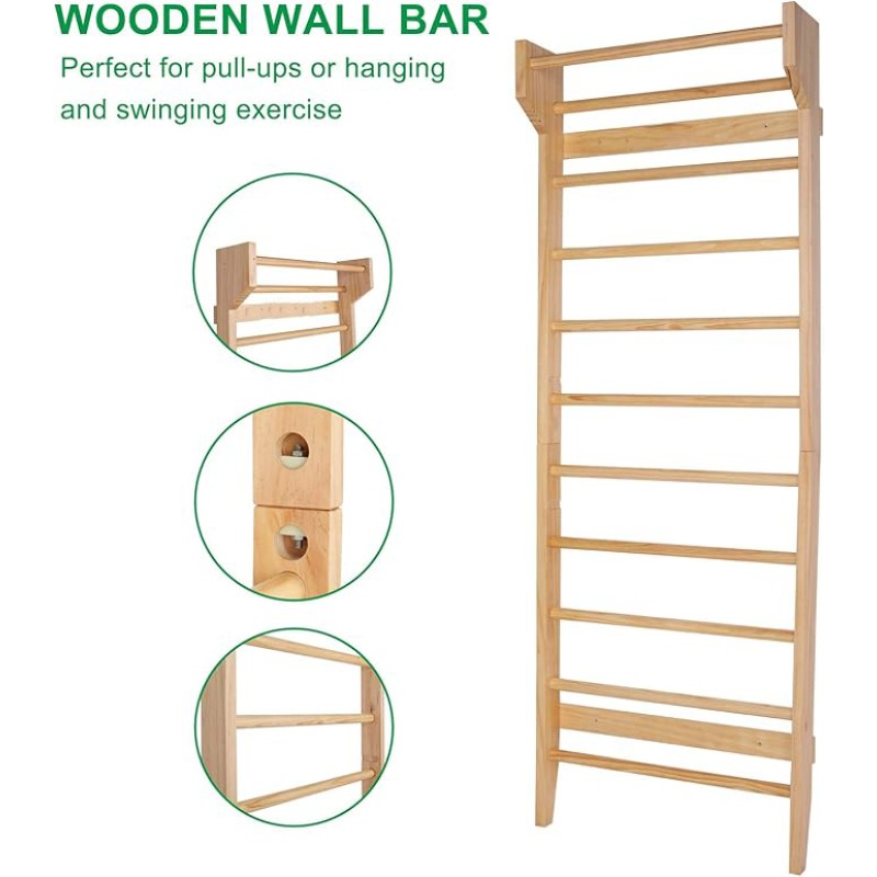 Gymnastics Bar Manufacturer - Wood Stall Bar Wall Mounted