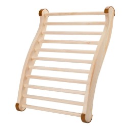 Sauna Chair Supplier - Custom Wooden Backrest S Shape Design