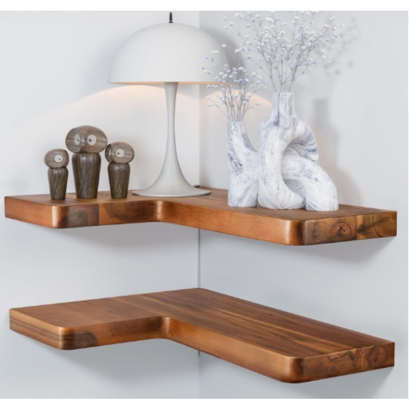 Hanging Shelves Factory - 2 Tier Wooden Tree Design