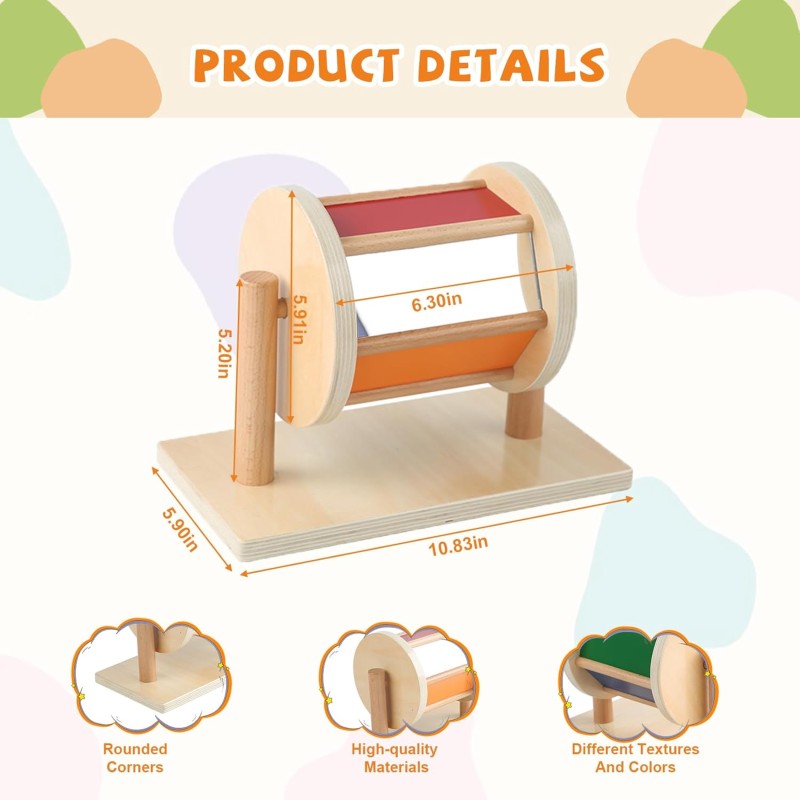 Montessori Drum Manufacturer - Full Size Spinning Toy