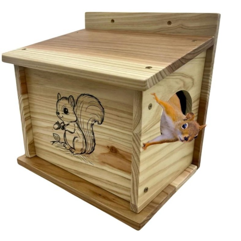 Squirrel House Supplier - Small Size Wooden Nesting Box