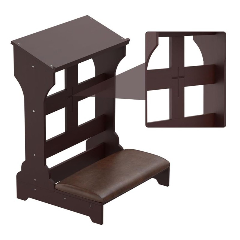 Prayer Bench Manufacturer - Wooden Kneeler with Cushion