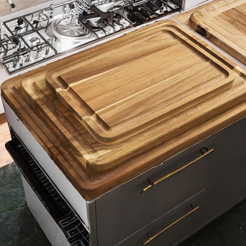 Coffee Platter Supplier - Black Acacia Wood Decorative Serving