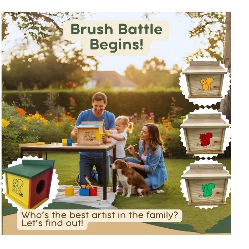 Squirrel House Supplier - Small Size Wooden Nesting Box