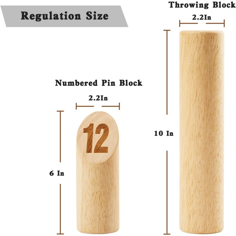 Throwing Game Set Supplier - Wooden Numbered Block Toss