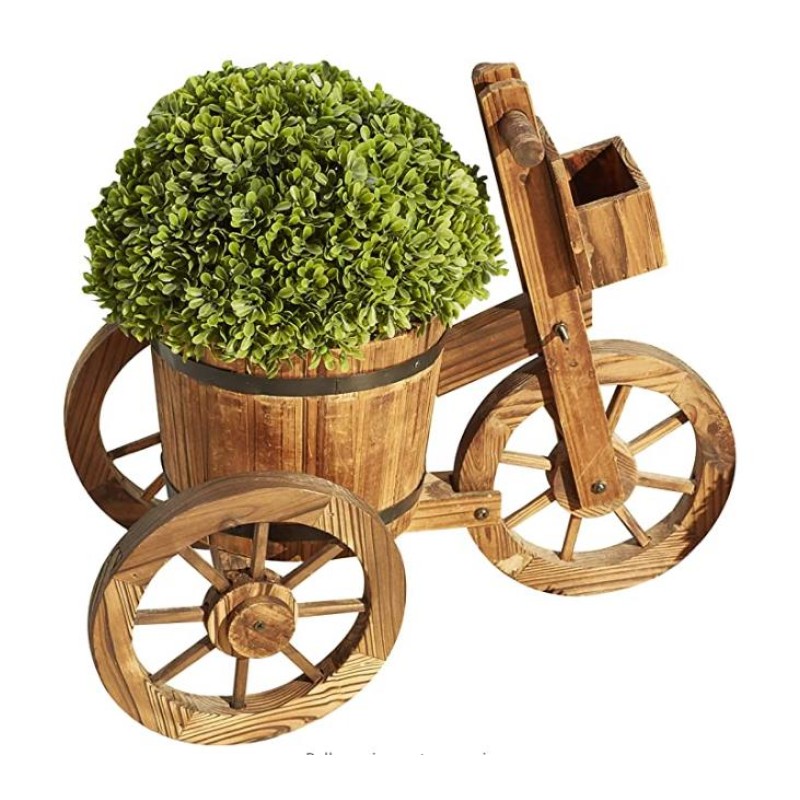 Planter Wagon Supplier - Barrel Tricycle Garden Decor