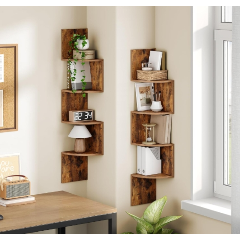 Wall Shelves Supplier - 2 Tier Wooden Tree Bookshelf