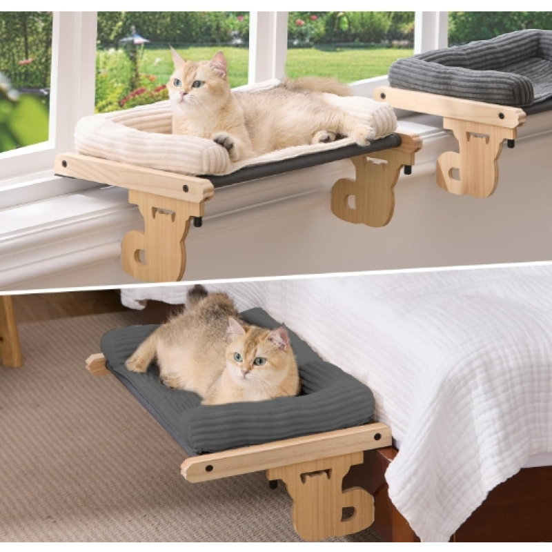 Window Perch Manufacturer - 2 in 1 Cat Hammock with Cushion