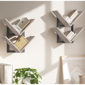 Corner Shelves Manufacturer - Set of 2 4 Tier Bookshelves