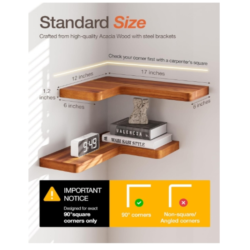 Display Shelves Factory - Set of 4 Engineered Wood