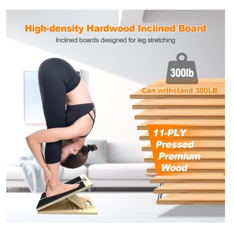 Slant Board Supplier - Portable Wooden Calf Stretching