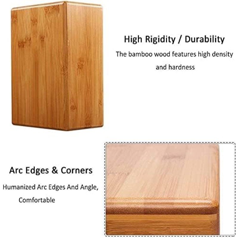 Yoga Block Factory - Set of 2 Bamboo Support Brick