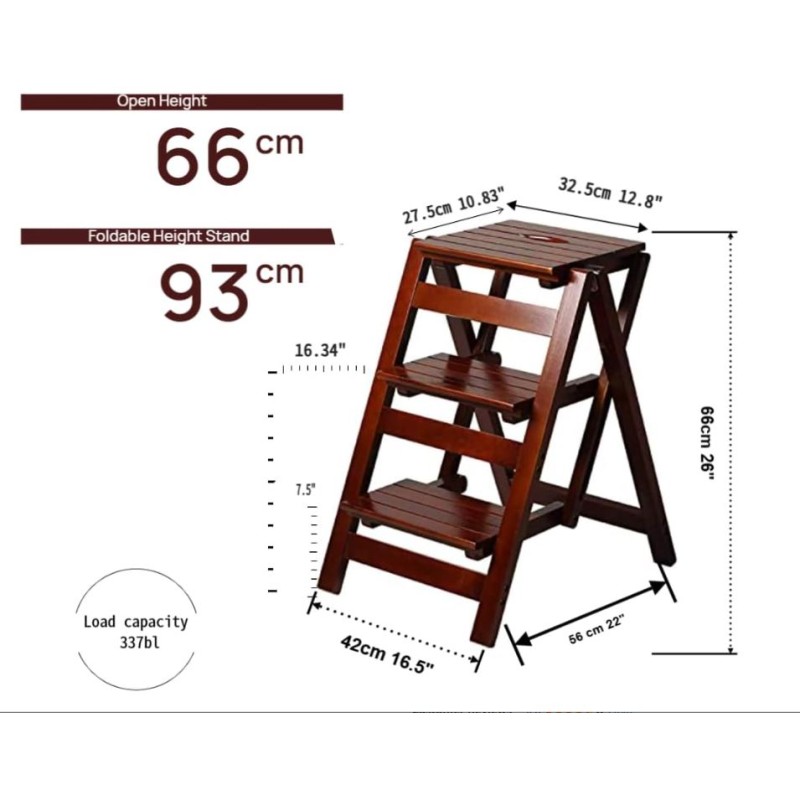 Step Stool Factory - 3 Step Folding Ladder Chair